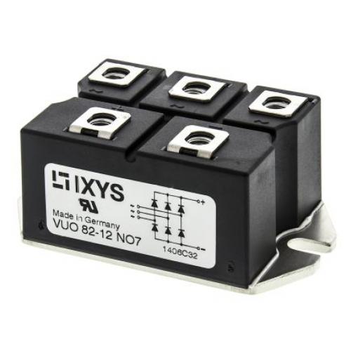 IXYS Modul můstkového usměrňovače VUO82-12NO7 820 A 1200 V, PWS D, počet kolíků: 5 kolíkový, konfigurace: Jednoduchý