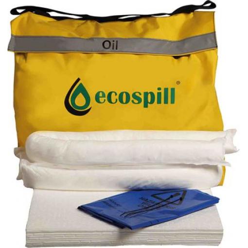 Sada na rozlité kapaliny 30 L, obsah sady: Podložka x 20, 2 kusy, Odpadní sáček a Páska x 2 pro Olej Ecospill Ltd