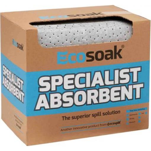 Absorbent rozlité kapaliny 70 L, Podložka Údržba, množství v balení: 100 Ecospill Ltd Ecosoak
