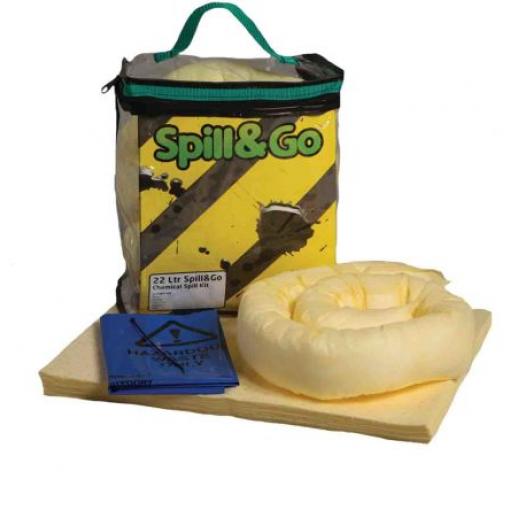 Sada na rozlité kapaliny 22 L, obsah sady: Podložka x 20, Sock x 1 pro Chemikálie Ecospill Ltd