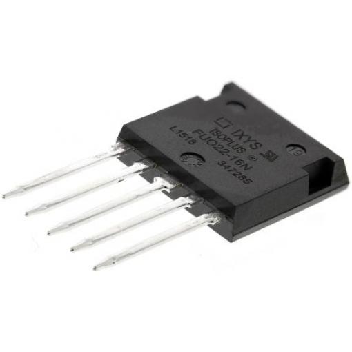 IXYS Můstkový usměrňovač FUO22-16N 106 A 1600 V, ISOPLUS-I4-PAC, počet kolíků: 5 kolíkový, konfigurace: Jednoduchý