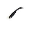 Pomocný kabel délka 130 mm, A: Vnitřní, A: Stereo jack 3,5 mm StarTech.com, B: Vnější, B: 3.5 mm stereo jack x 2, Černá