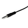 Pomocný kabel délka 1 m, A: Vnější, A: Stereo jack 3,5 mm StarTech.com, B: Vnitřní, B: Stereo jack 3,5 mm, Černá MU1MMFS