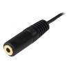 Pomocný kabel délka 3.7 m, A: Vnější, A: Stereo jack 3,5 mm StarTech.com, B: Vnitřní, B: Stereo jack 3,5 mm, Černá