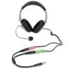 Pomocný kabel délka 200 mm, A: Vnější, A: Stereo jack 3,5 mm StarTech.com, B: Vnitřní, B: 3.5 mm stereo jack x 2, Černá