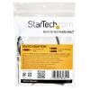 Pomocný kabel délka 200 mm, A: Vnější, A: Stereo jack 3,5 mm StarTech.com, B: Vnitřní, B: 3.5 mm stereo jack x 2, Černá