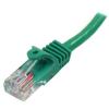StarTech.com Cat5e Ethernetové kabely, Zelená, Polyvinylchlorid 3 m, typ pláště: Nestíněný Nestíněný