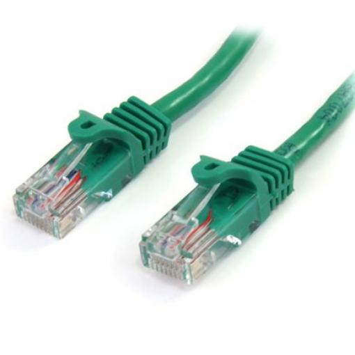 StarTech.com Cat5e Ethernetové kabely, Zelená, Polyvinylchlorid 3 m, typ pláště: Nestíněný Nestíněný