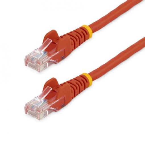 StarTech.com Cat5e Ethernetové kabely, Červená, Polyvinylchlorid 5 m, typ pláště: Nestíněný Nestíněný