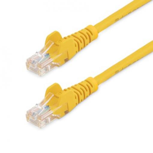 StarTech.com Cat5e Ethernetové kabely, Žlutá, Polyvinylchlorid 3 m, typ pláště: Nestíněný Nestíněný