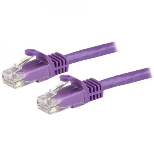 StarTech.com Kat6 Ethernetové kabely, řada: N6PATC5MPL, Purpurová, Polyvinylchlorid 5 m, typ pláště: Nestíněný Nestíněný