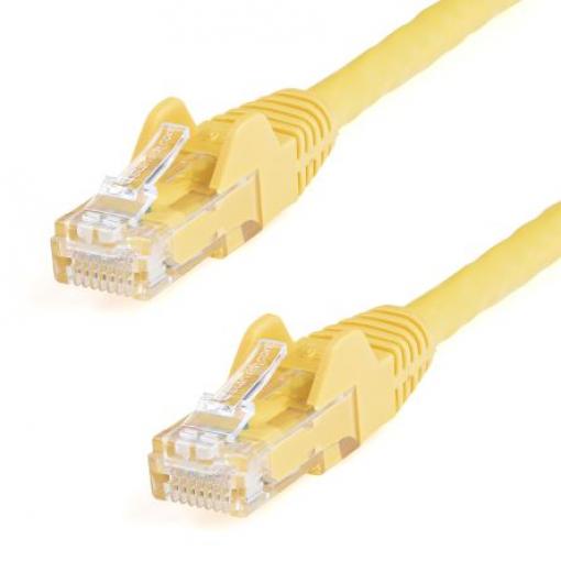 StarTech.com Kat6 Ethernetové kabely, Žlutá, Polyvinylchlorid 15 m, typ pláště: Nestíněný Nestíněný