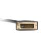 StarTech.com, A: Vnější DVI-D, B: Vnitřní DVI-D 300 mm Kabel DVI, Černá, Polyvinylchlorid