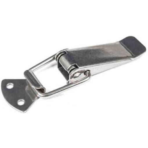 RS PRO Přepínací západka, Nerezová ocel, Nerezová ocel, délka: 133 mm 37 mm 17 mm
