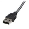 Kabel KVM, A: VGA, B: USB A; VGA 3m, Černá