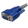 Kabel KVM, A: VGA, B: USB A; VGA 3m, Černá