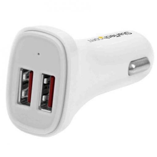 StarTech.com Nabíječka s duálním USB do auta, stálý výkon: 24W 24V, 2.4 A 5V USB