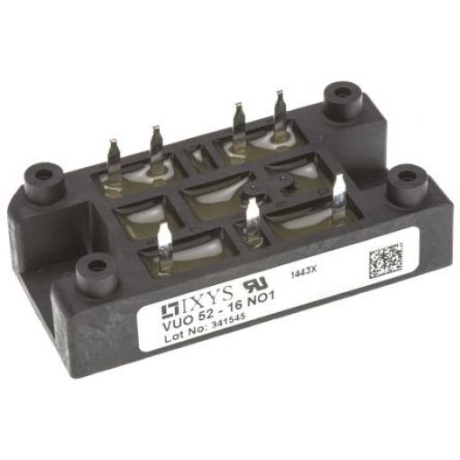 IXYS Modul můstkového usměrňovače VUO52-16NO1 375 A 1600 V, V1-A-Pack, počet kolíků: 5 kolíkový, konfigurace: Jednoduchý