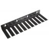 Regály pro zkušební vodiče 4408/POM 10 slotů 8.13 mm, Černá Pomona