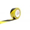 Výstražná páska Pryž (základ), Žlutá, Černá Polyvinylchlorid 15 μm 50 mm, délka: 33 m Coba Europe