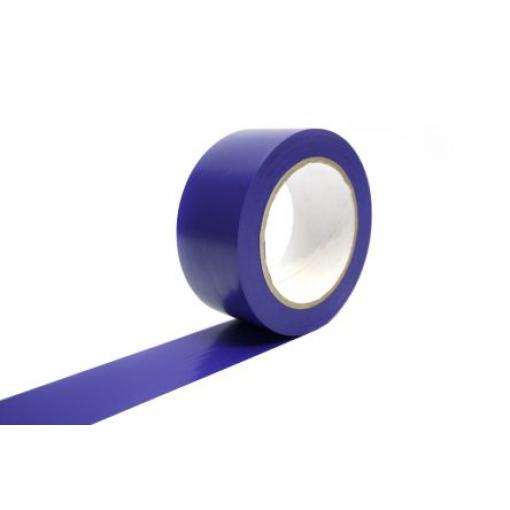 Výstražná páska Pryž (základ), Modrá Polyvinylchlorid 15 μm 50 mm, délka: 33 m Coba Europe