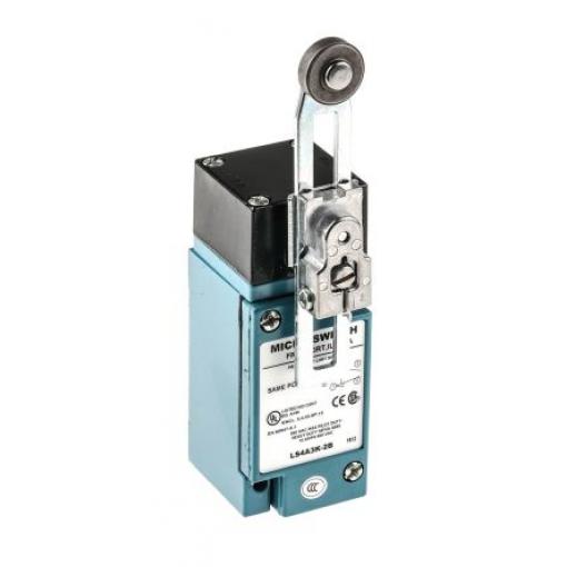 Honeywell HDLS Nastavitelná páka s válečkem Koncový spínač SPDT IP67 Tlakově litý zinek 240 V ac 10 A