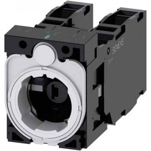 Siemens Blok kontaktů, řada: SIRIUS ACT 3SU15 Blok kontaktů 2 NO/2 NC 24V, 6 V Šroub barva Bílá LED