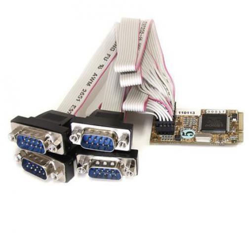 Serial Card, typ sběrnice: Mini PCI Sériové 4portová, připojovací port RS232 921.6kbit/s StarTech.com