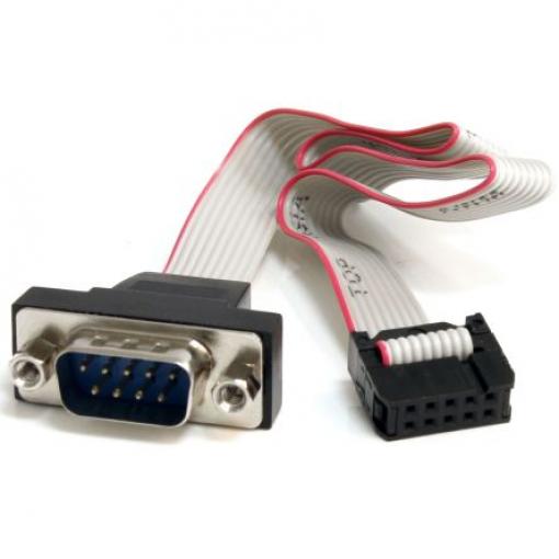 StarTech.com Sériový kabel, A: Vnější délka 406.4 mm, A: D-Sub 9pin, B: Vnitřní, B: IDC, Polyvinylchlorid