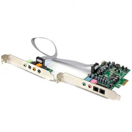 Zvuková karta, počet audio kanálů: 7.1, Mini-Jack 3,5 mm, typ sběrnice: PCI, 18 x 10.9 x 12mm