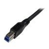 StarTech.com Kabel USB do zásuvky IC Vnější, A: USB typu A, 1 m Vnější, Černá, B: USB B