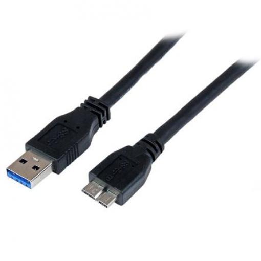 StarTech.com Kabel USB do zásuvky IC Vnější, A: USB typu A, 1 m Vnější, Černá, B: Micro USB typ B