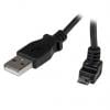 StarTech.com Kabel USB do zásuvky IC Vnější, A: USB typu A, 1 m Vnější, Černá, B: Micro USB typ B