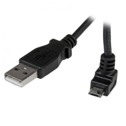 StarTech.com Kabel USB do zásuvky IC Vnější, A: USB typu A, 1 m Vnější, Černá, B: Micro USB typ B