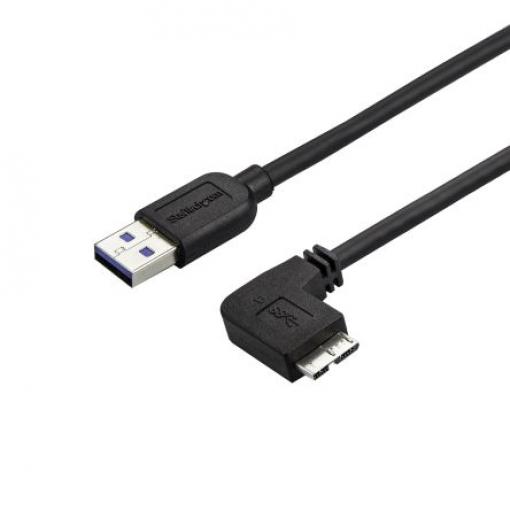 StarTech.com Kabel USB do zásuvky IC Vnější, A: USB typu A, 500 mm Vnější, Černá, B: Micro USB typ B