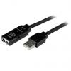 StarTech.com Kabel USB do zásuvky IC Vnější, A: USB typu A, 20 m Vnitřní, Černá, B: USB typu A