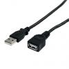 StarTech.com Kabel USB do zásuvky IC Vnější, A: USB typu A, 3 m Vnitřní, Černá, B: USB typu A