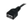 StarTech.com Kabel USB do zásuvky IC Vnější, A: USB typu A, 3 m Vnitřní, Černá, B: USB typu A