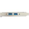 StarTech.com Kabel USB do zásuvky IC Vnitřní, A: USB typu A (montovatelný), 500 mm Vnitřní, Modrá, B: USB typu A