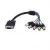 StarTech.com, A: Vnější VGA, B: Vnitřní BNC Kabel VGA 300 mm, Černá