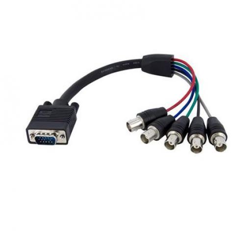 StarTech.com, A: Vnější VGA, B: Vnitřní BNC Kabel VGA 300 mm, Černá