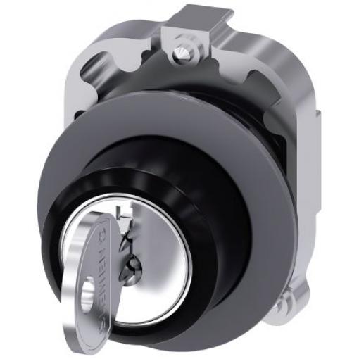 Siemens Hlava klíčového spínače, řada: SIRIUS ACT 3SU10 3polohová Okamžité, průměr výřezu: 30 mm