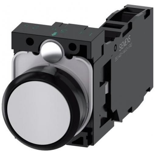Siemens Tlačítkový spínač, řada: SIRIUS ACT 3SU11 IP66, IP67, IP69K SPST Deska 22 mm Šedá