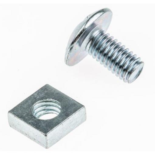 RS PRO Šroub na střešní krytiny, Lesklý zinek, Ocel, délka: 80 mm