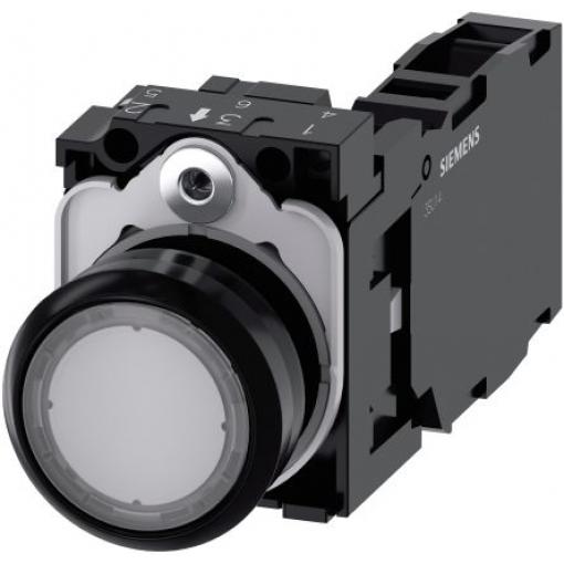 Siemens Tlačítkový spínač, řada: SIRIUS ACT 3SU11 IP66, IP67, IP69K SPST Deska 22 mm Čirá