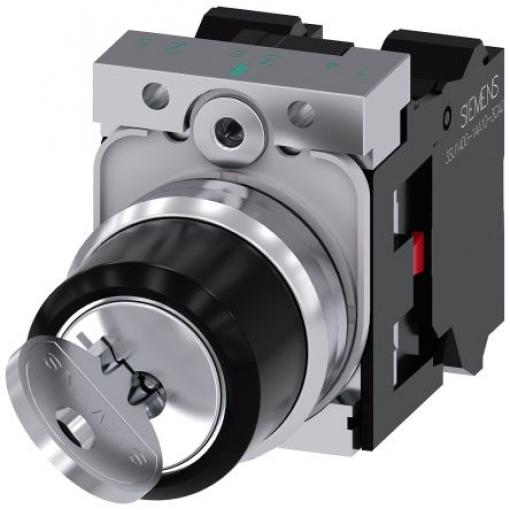 Siemens Spínač s klíčem IP67, IP69, IP66 2 NC 10 A 2 pozic 70 °C -25 °C