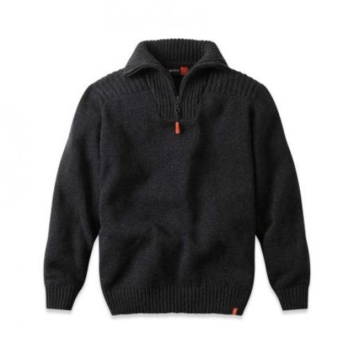 Svetr se zipem u krku Unisex, SC: S, SC: 340 to 360 mm, Šedá, Polyester Přetažení Parade, řada: OZIMEK, EUR: 340 to 360