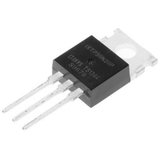 řada: HiperFET, Polar MOSFET IXTP50N20P Typ N-kanálový 50 A 200 V IXYS, TO-220, počet kolíků: 3 kolíkový Vylepšení