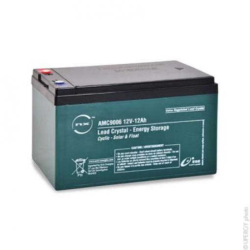 Uzavřený olověný akumulátor AMC9006 Standardní konstrukce Krystal olova 12 Ah 11 year ENIX Energies 12 V