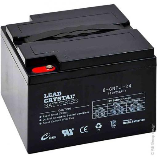 Uzavřený olověný akumulátor 6-CNFJ-24 Standardní 24 Ah 11 year ENIX Energies 12 V